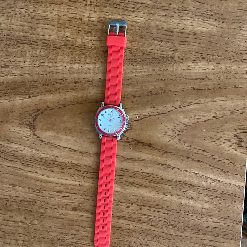 Bora orange band watch